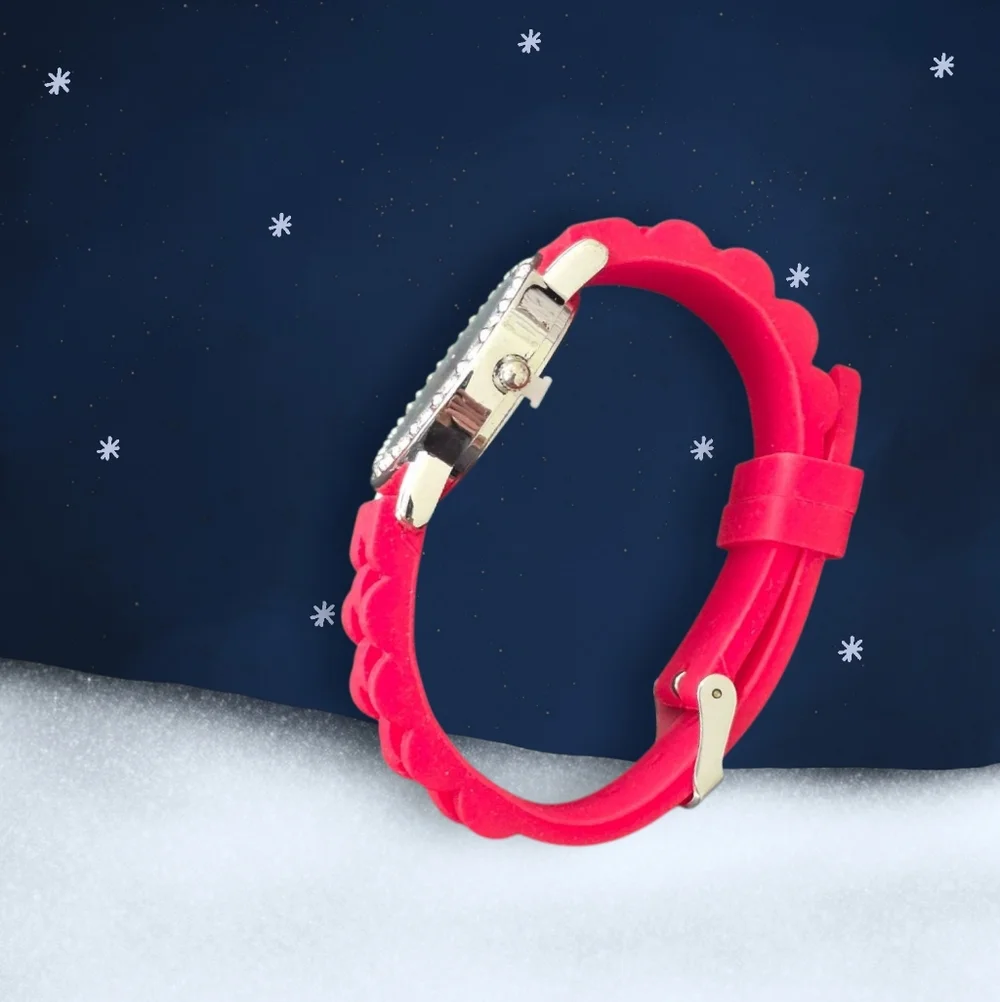 Snowman Wristwatch -Red